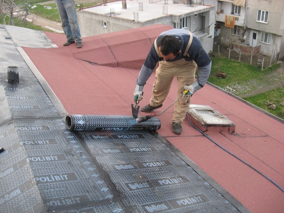 Işıkkent EPDM Kauçuk Çatı – düz çatıda arduvazlı bitümlü membran serimi